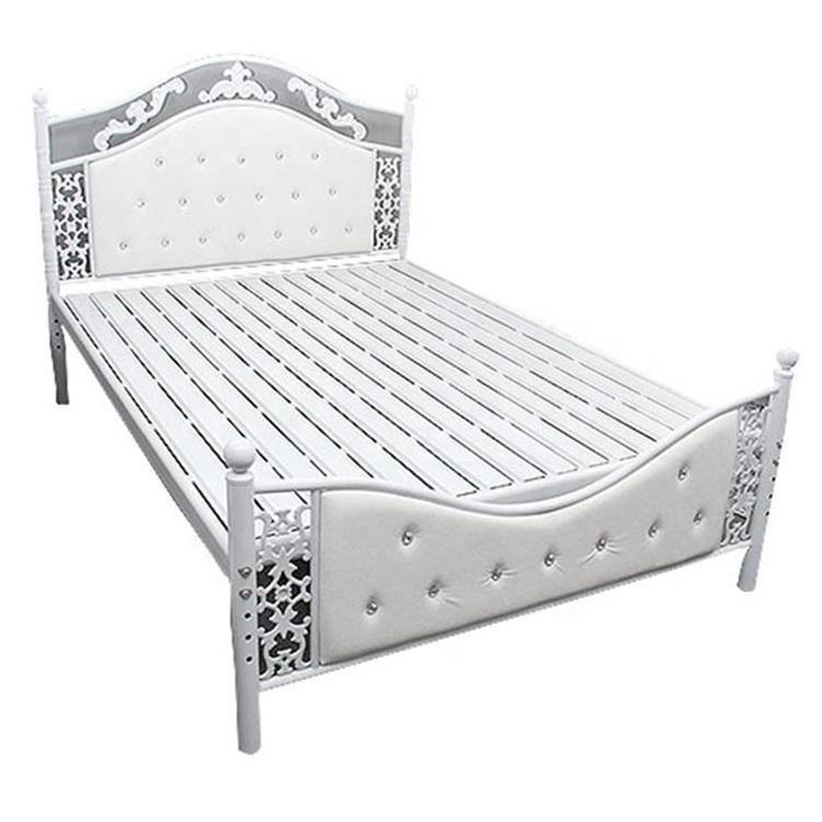 Free Sample Platform Cama Steel Iron Metal Bed/Single Queen Metal Bed Frame