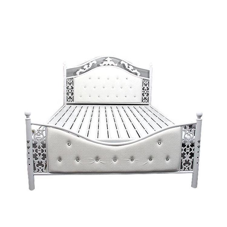 Free Sample Platform Cama Steel Iron Metal Bed/Single Queen Metal Bed Frame