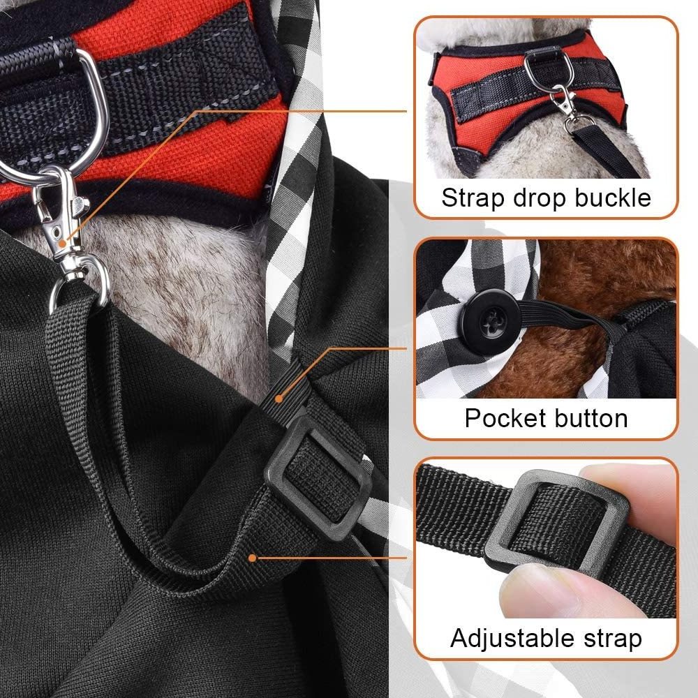 simple Front Facing Adjustable Dog Backpack Washable Travel Small Puppy pet dog cat Carrier bag