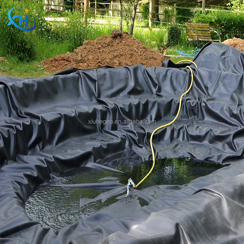 0.5mm Thick Black/Blue HDPE Plastic Geomembrane for Fish Farming Dam Water Tank Pond Liner