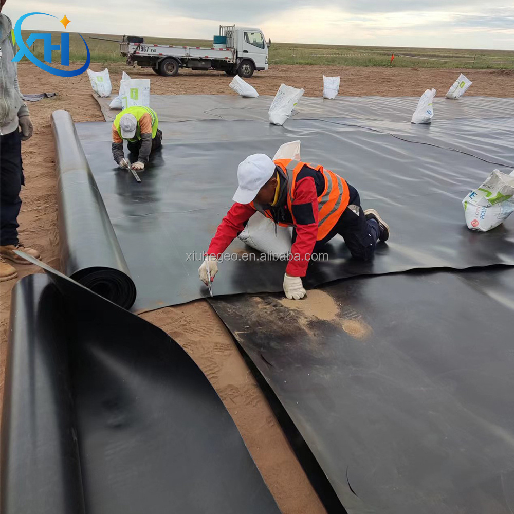 ASTM Geomembrane fish pond dam liner epdm pvc waterproof slope erosion control membrane 1mm 0.5mm