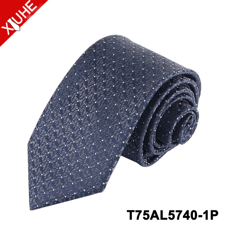 Wholesale Design 100 Silk Woven Tie Solid Color Purple Gents Ties Men's Neckties Custom Polyester Tie