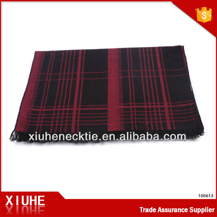 Wholesale custom scarf personalized fashion good high quality striped brand mens winter scarf