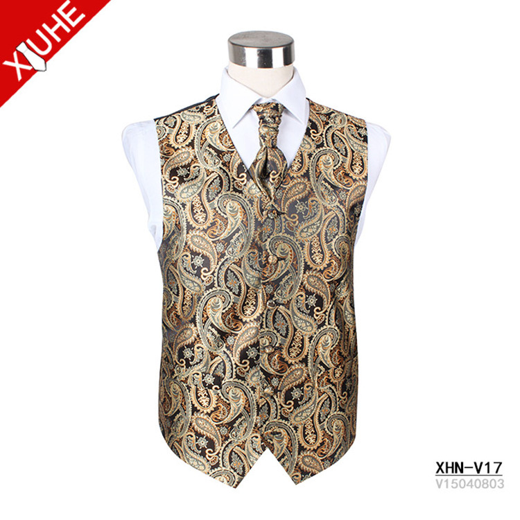 2021 The Latest Design Paisley Vest For Men Suit Waistcoats Vest