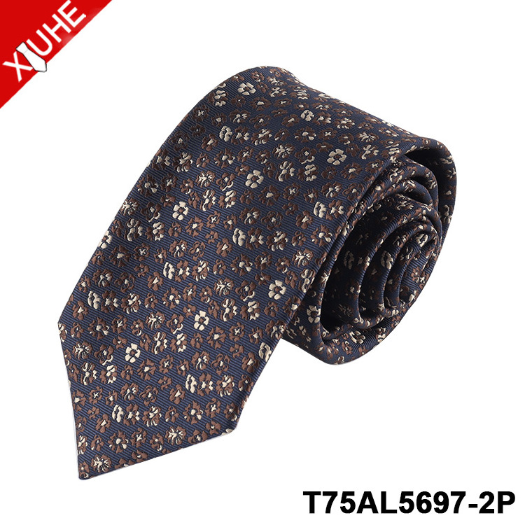 High Quality Jacquard Luxury Mens Ties Paisley Italian Poly Silk Neckties Custom Personalized Ties for Men