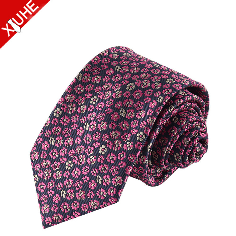 High Quality Jacquard Luxury Mens Ties Paisley Italian Poly Silk Neckties Custom Personalized Ties for Men