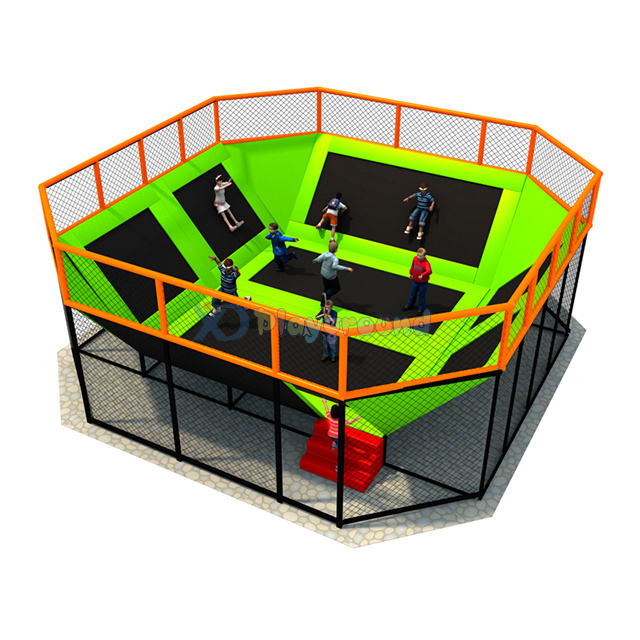 Portable Outdoor and Indoor Design Kids Play Small Trampoline Park