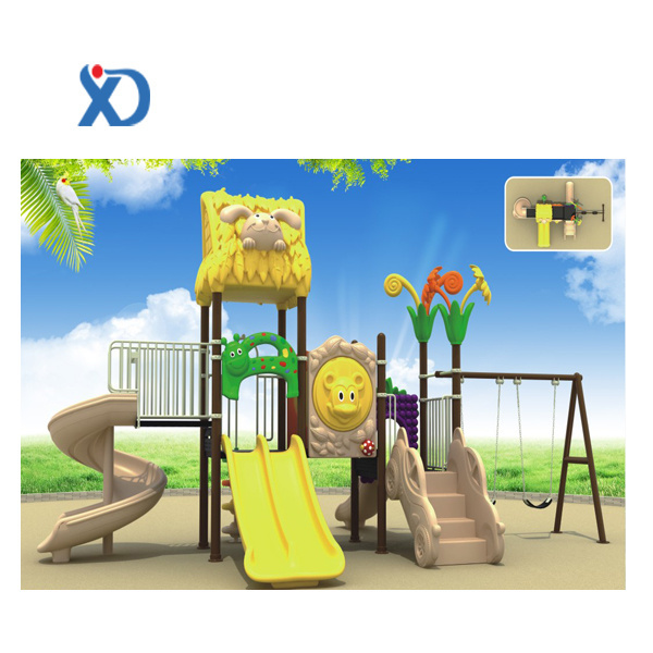 Cheap nice design indoor outdoor water kids plastic swing and slide set outdoor playground slide children playground