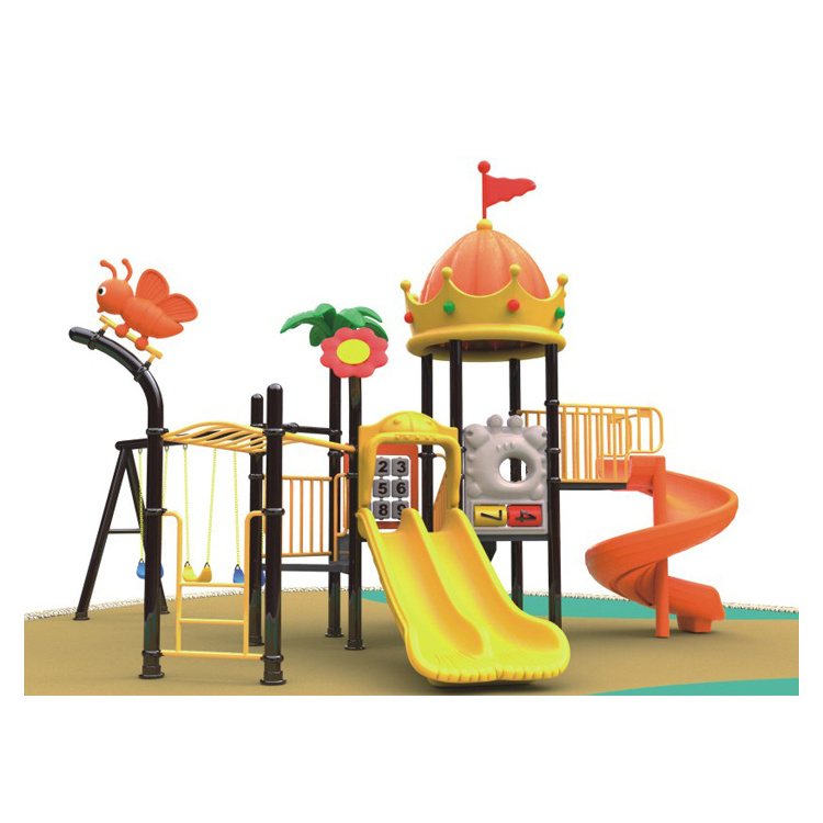 outdoor playground kids and adult jungle gym with swing and rope net