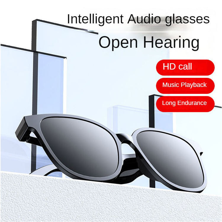 Trending Speaker Headphone Glasses Outdoor Driving Sport Music Eye Glasses Bone Conduction Smart Wireless Bluetooth Sunglasses