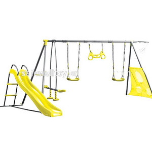 XIUNAN XNS010 happy funny mental sport patio swings and slide outdoor kids toy swing set playground garden courtyard