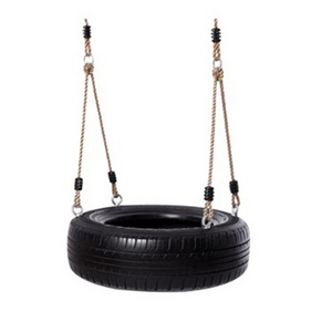 XIUANN XAS-T02 Outdoor Garden Swing Set RUBBER Tire Swing Children's Courtyard Farmhouse Apartment Patio Rattan Metal