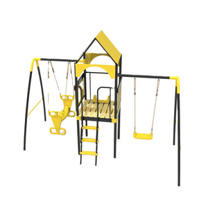 2022 Factory SuPPly 2150*2950*2600mm Metal and Plastic Wearable and Strong Baby Outdoor Swing Chair for Playground