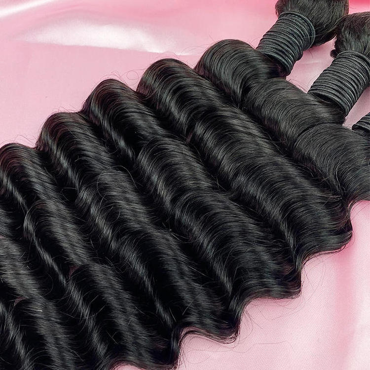 Wholesale 12A Grade Raw Virgin Deep Wave Curly Bundles 10A Mink Brazilian Hair Bundles Burmese Curly Bundles Cambodian Hair