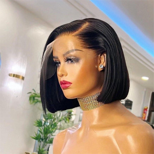 Glueless Double Drawn Straight Bob Wig Vendors Human Hair Lace Front Wig Wholesale Raw Vietnamese Hair HD Full Lace Frontal Wigs