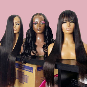 30 40 Inch Human Hair Full Lace Front Wig Cuticle Aligned Raw Vietnamese Hair Wig Glueless HD Lace Frontal Wigs For Black Women