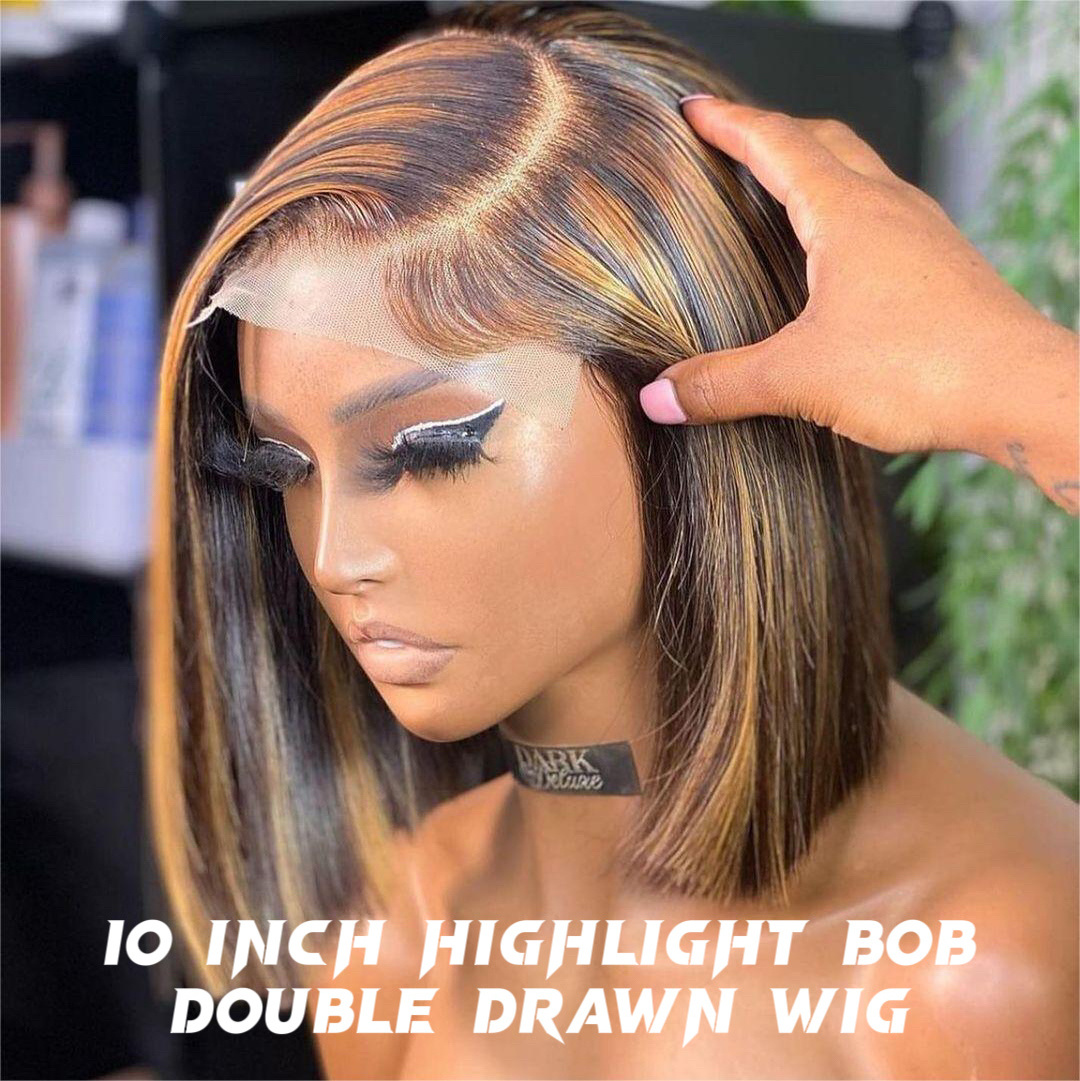 Glueless Double Drawn Straight Bob Wig Vendors Human Hair Lace Front Wig Wholesale Raw Vietnamese Hair HD Full Lace Frontal Wigs