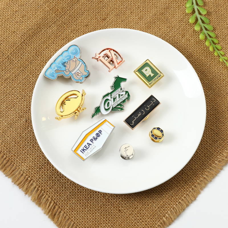 Personalized Custom Metal Epoxy Enamel Pin Lapel Pin Companies Logos Souvenir Name Tag Metal Pin badge