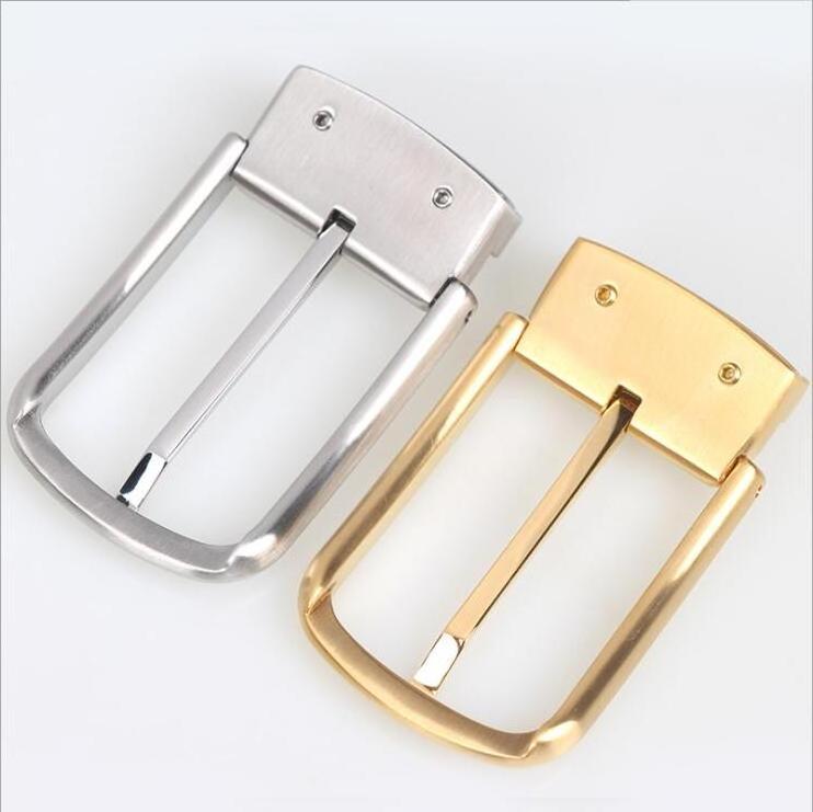 Custom Brand Fashion Silver Gold Webbing Leather Strap Buckle Business Men's Metal Clip Pin Belt Buckle for Belt