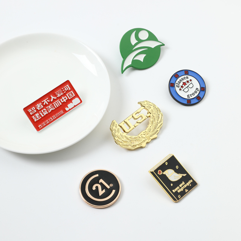 Personalized Custom Metal Epoxy Enamel Pin Lapel Pin Companies Logos Souvenir Name Tag Metal Pin badge