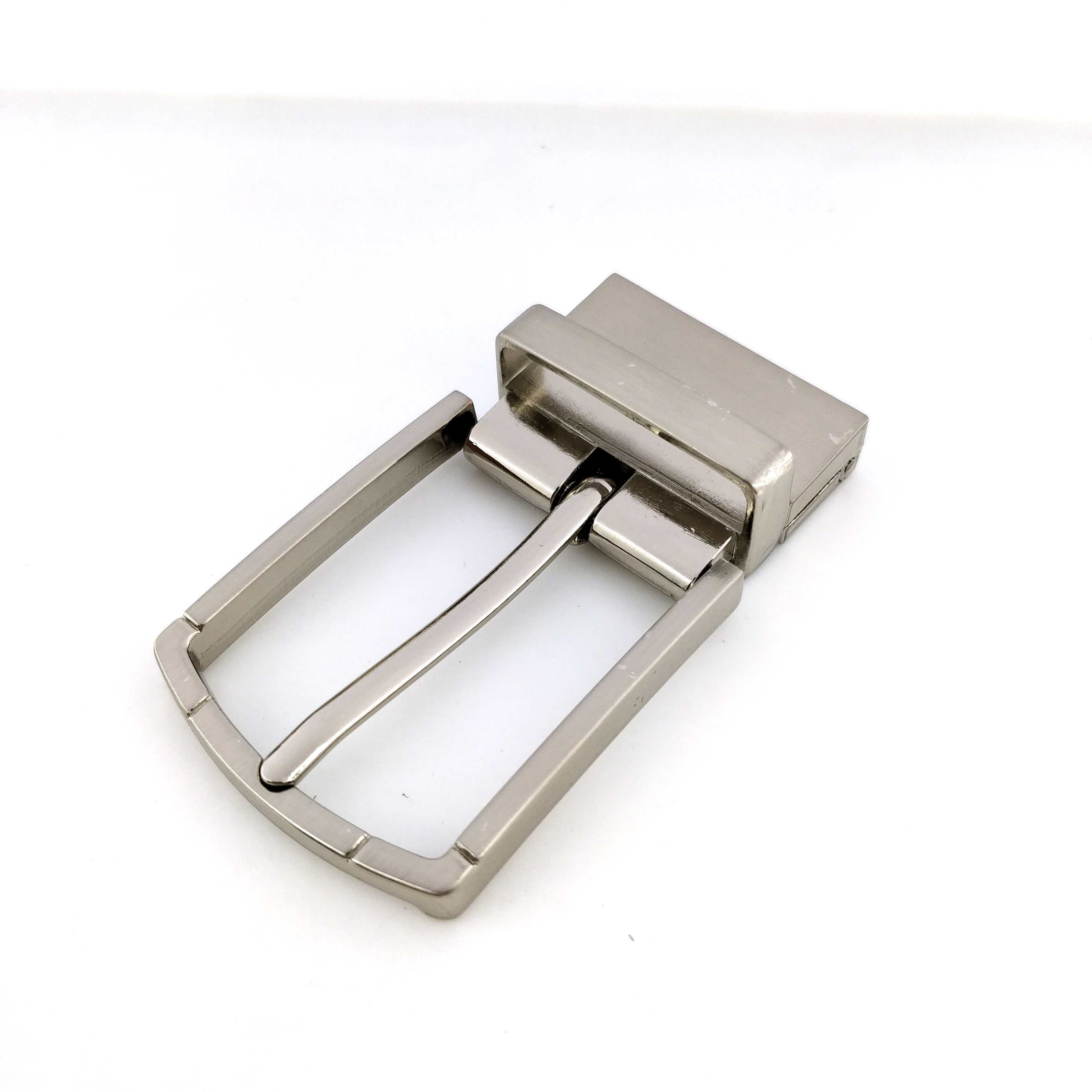 Wholesale OEM ODM 3.5cm Belt Reversible Pin Custom Made Metal Brushed Gunmetal 2 screws Men Belt Buckles