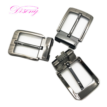 Wholesale OEM ODM 3.5cm Belt Reversible Pin Custom Made Metal Brushed Gunmetal 2 screws Men Belt Buckles