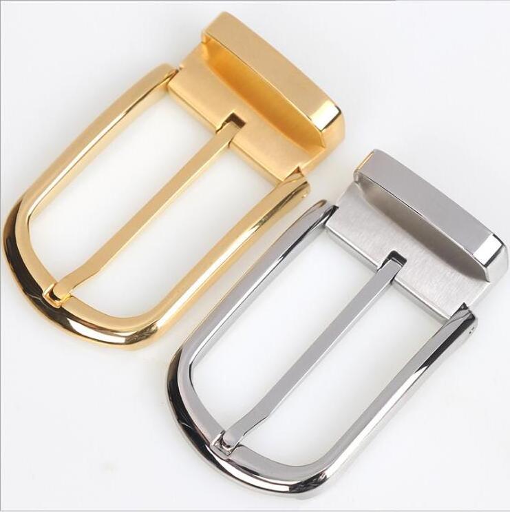 Custom Brand Fashion Silver Gold Webbing Leather Strap Buckle Business Men's Metal Clip Pin Belt Buckle for Belt