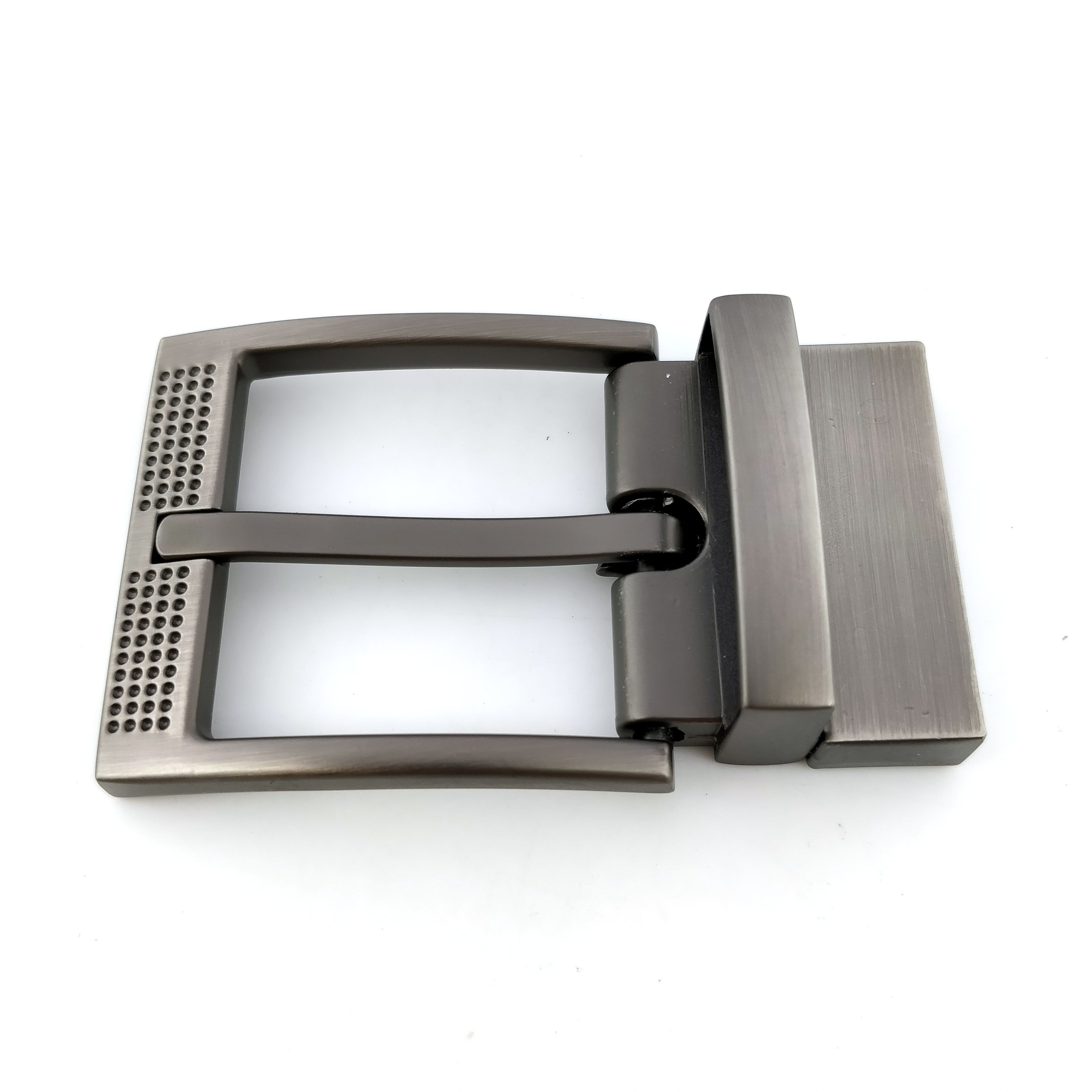 Wholesale OEM ODM 3.5cm Belt Reversible Pin Custom Made Metal Brushed Gunmetal 2 screws Men Belt Buckles