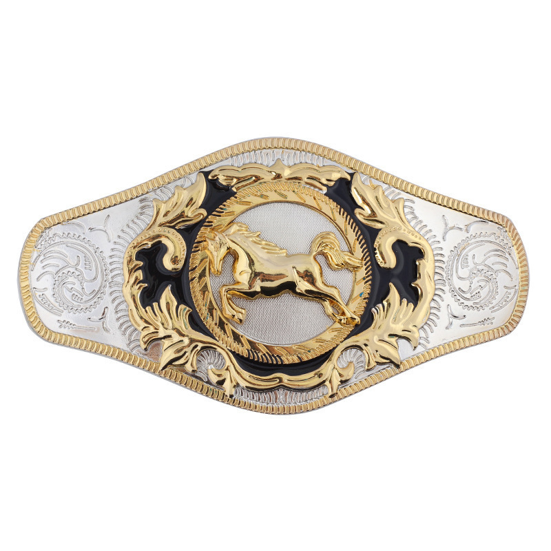 Factory wholesale colored oval zinc alloy gemstones Western cowboy belt buckle men and women belts