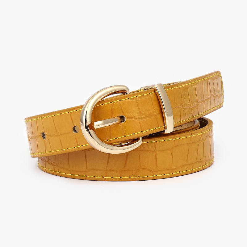 Hot sale New women pin buckle belt retro high quality wide leather belt for wholesale