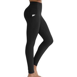 Dropshipping High Waist Yoga Pants Workout Leggings Tight Fitting Tummy Gym Legging For Women