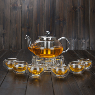 Gift glass tea kettle maker pot set teapot with infuser