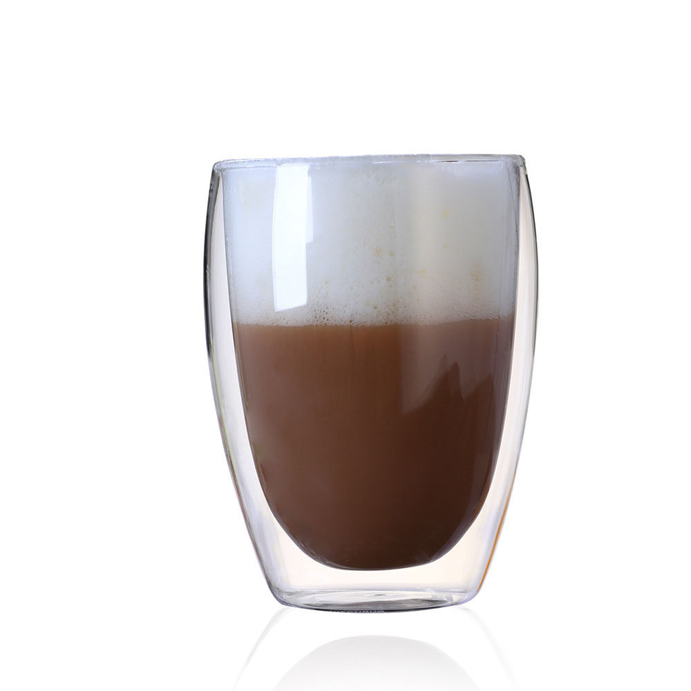 Heat Resisting Classic Manufacture Home Coffee High Borosilicate Double Wall Glass Cup