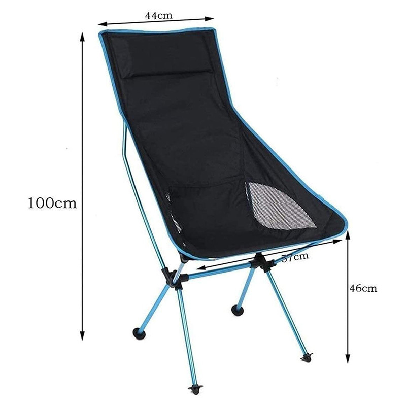 Factory in Stock 7075 Aluminum Alloy Foldable Comfy Chair Outdoor Portable Lightweight Folding Moon Camping Chair