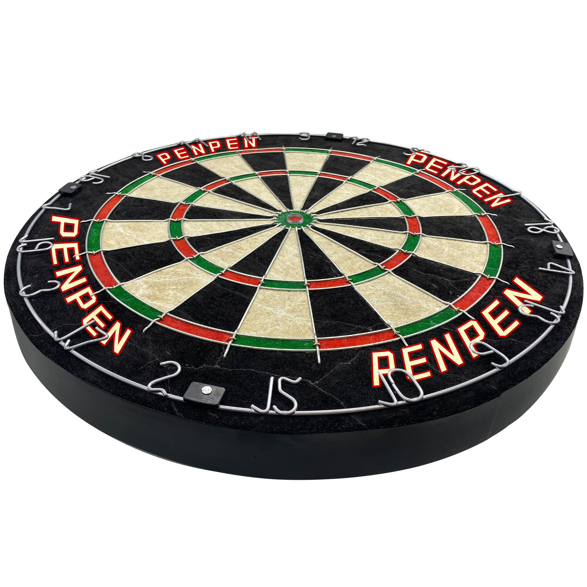 Bristle Dartboard with Increased Scoring Area and Improved Dart Deflection for Reduced Bounce-Outs professional darts board