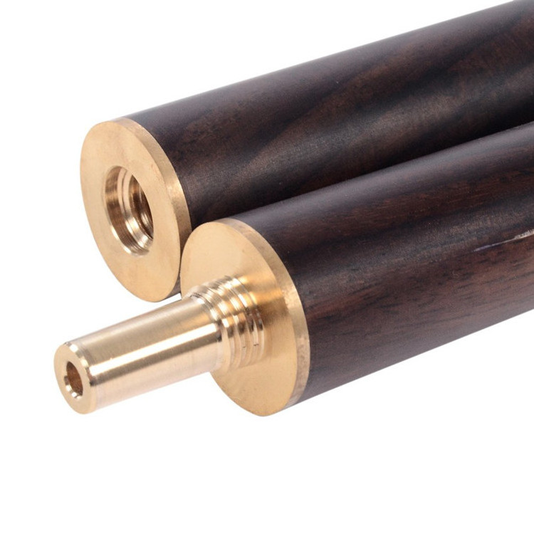 Classic Handmade 57 Rosewood 3/4 Piece Snooker Cue with Black Cue Case and Aluminum Telescope Extension