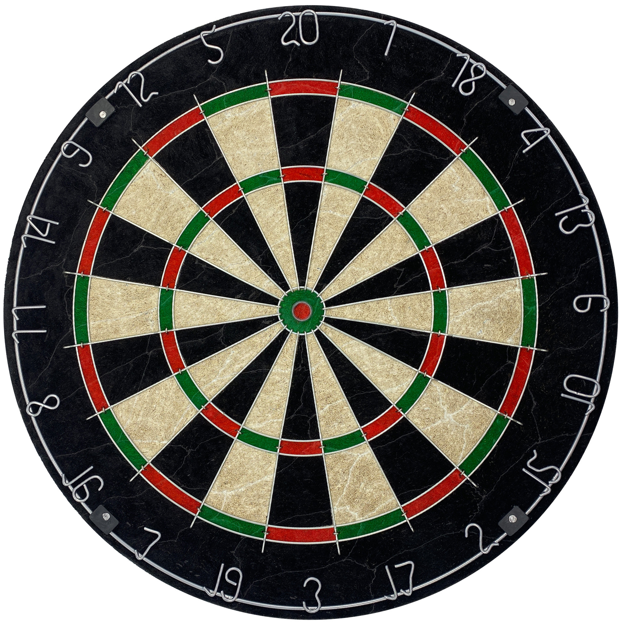 Bristle Dartboard with Increased Scoring Area and Improved Dart Deflection for Reduced Bounce-Outs professional darts board