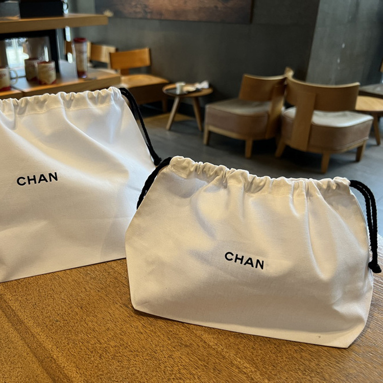 Factory Price Canvas Cotton Drawstring Shoe Bags Cloth Dust Bag, Custom Dustbag for shoes