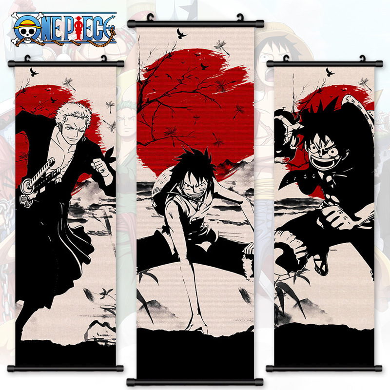 Japanese Scroll painting kids Canvas Anime Pictures Modern Painting Print Poster Wall Art Hanging Scrolls Home Decor