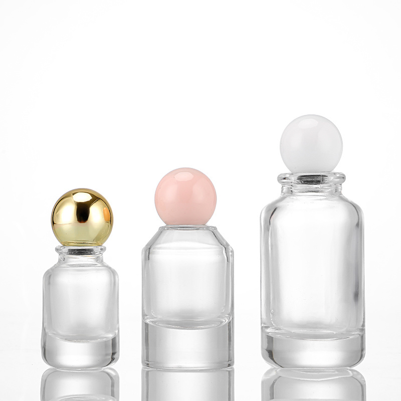 High quality wholesale 30ml 50ml 100ml transparent empty bottle round perfume bottle with cartridge spray