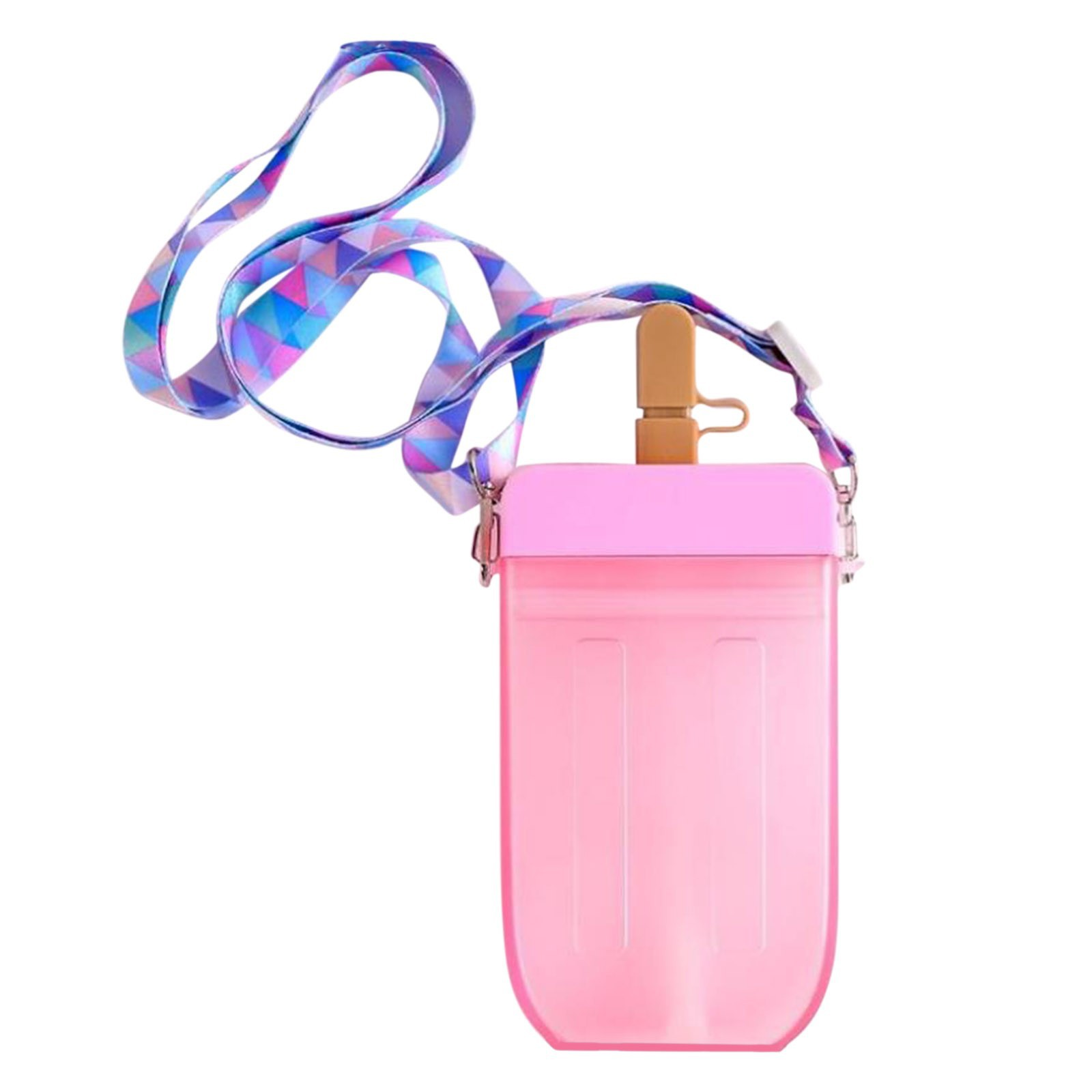 PC Summer Popsicle Children's Water Cup Kindergarten Fall-proof Straw Cup Pupil's Water Cup Botella de agua