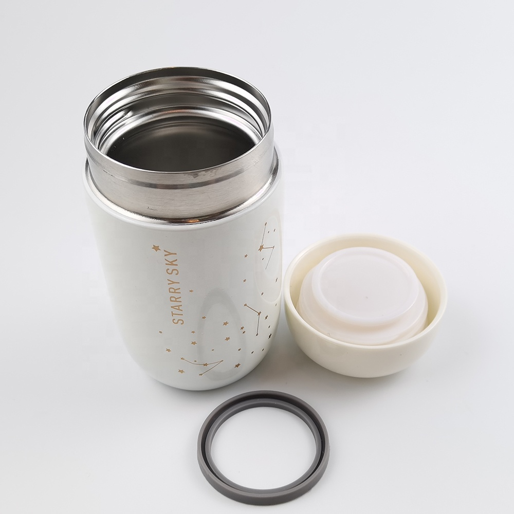 Portable Simple Style Durable Stainless Steel Cute 208ml Design Drinking Water Coffee Cup Japanese Korean Style Water Cup Bottle