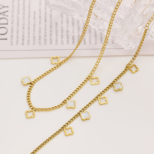 XIXI Stainless Steel Pendant Clavicle Chain Butterfly Love Star Women Gift 18K Gold Plated Heart Fashion Jewelry Necklaces