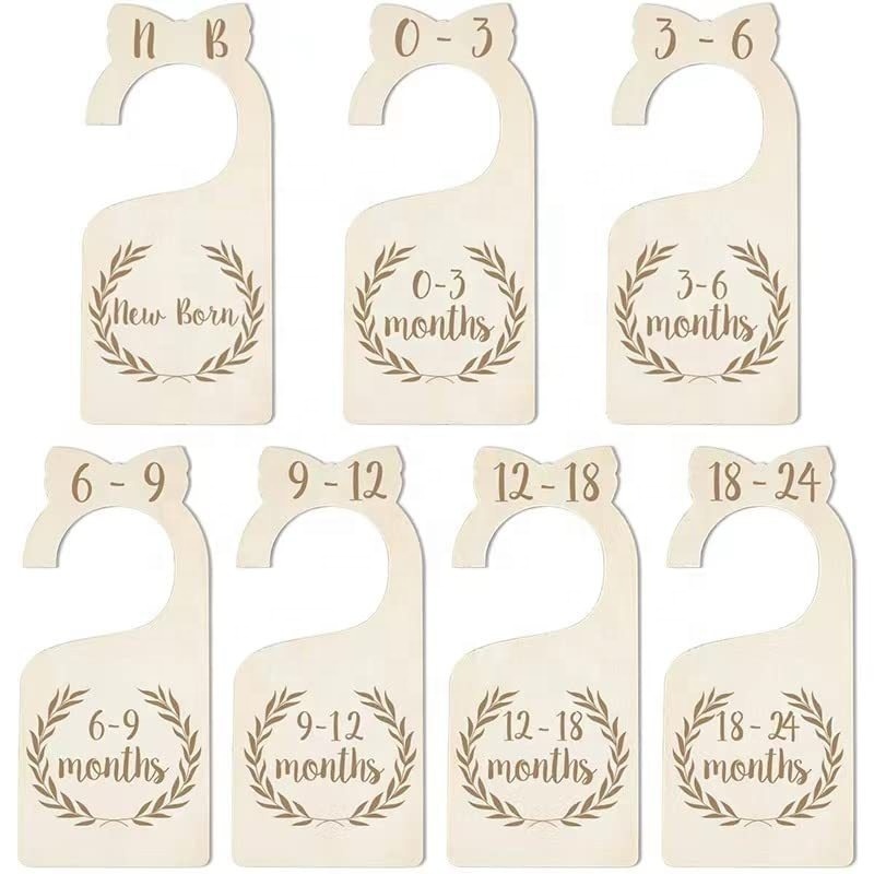 Nursery Decor Boho Swan Whale Baby Wardrobe Dividers Card Set Closet Organizer Newborn 24 Months Gift Set