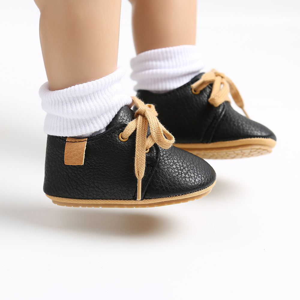 Toddler Walking Infant Boys Girls Soft Sole PU Leather Breathable Sneakers Infant Newborn Prewalker Walking Baby Dress Shoes