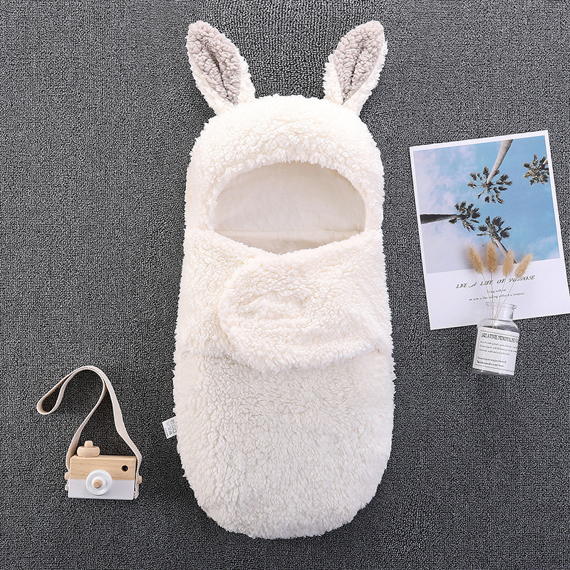 Xiximi Hot Sale Newborn Baby Sleep Sack Soft Infant Rabbit Shaped Plush Sleeping Bag Stroller Wrap Baby Products