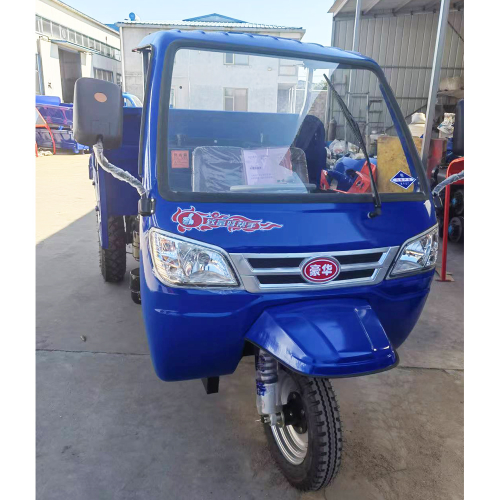 China High quality heavy gasoline 3 wheels 4 wheeled cargo moto car motorcycles motorized tricycles