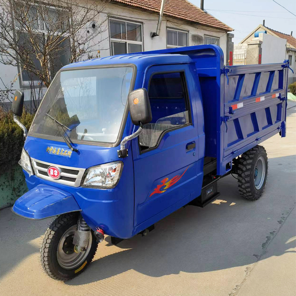 Cleaning motorized diesel trike tricycle for mine, small diesel truck with big power, mini diesel dumper for sale