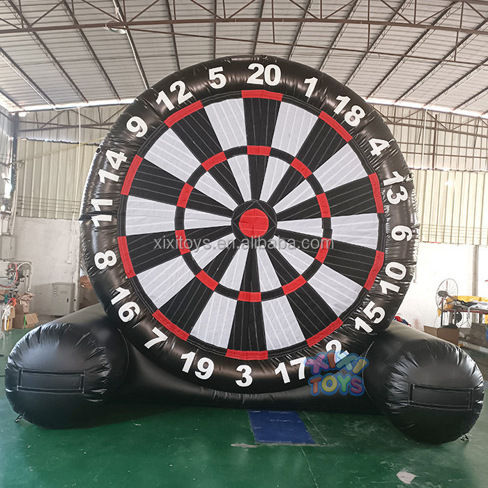 2024 Outdoor Giant 4m High Inflatable Football Dartboard,Durable PVC Inflatable Soccer Dart Carnival Games