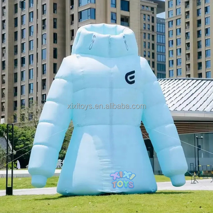 XIXI TOYS Outdoor Giant Lifelike Inflatable Winter Jacket Models,Advertising Custom Inflatable Lighting Clothes Balloons